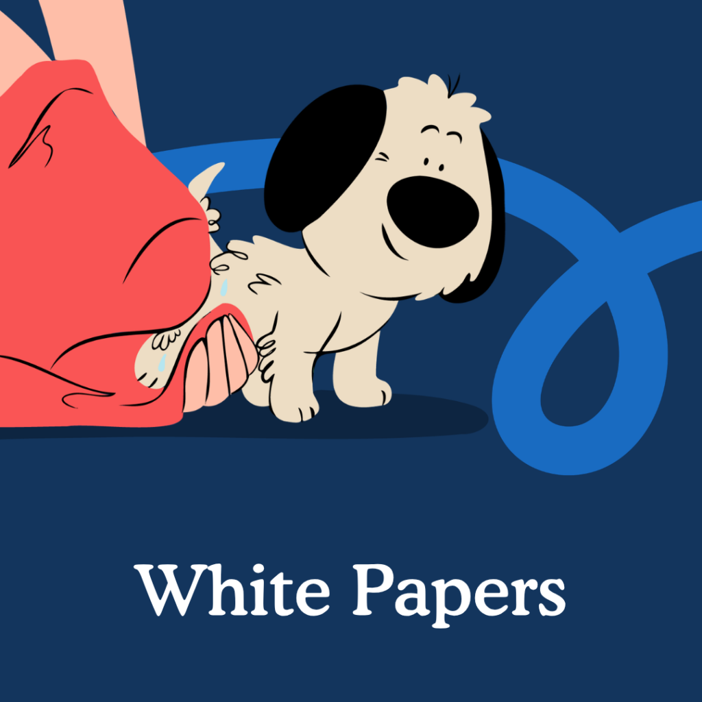 Puppy owner relationship illustration for Zigzag white paper on puppy behaviour and training